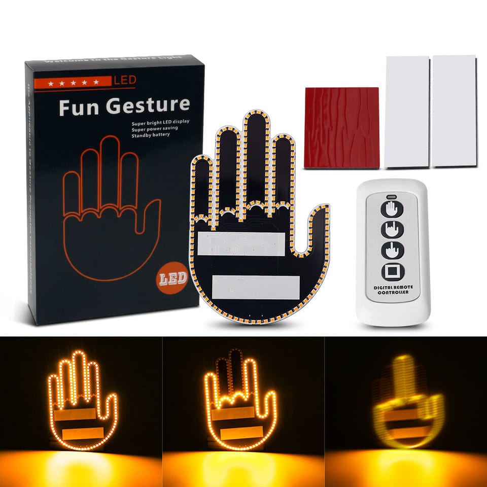 Led Hand Signals Car Light (3 Modes + Remote Control)